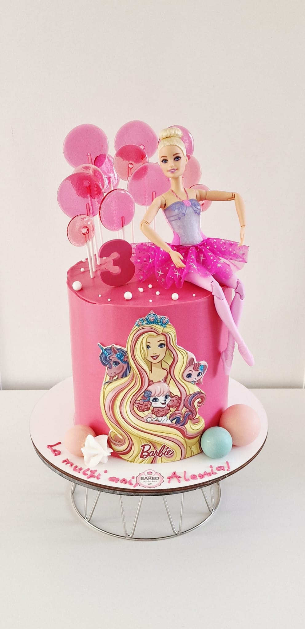 Bespoke custom celebration cake for Girls & Fairytales handcrafted by Nicoleta